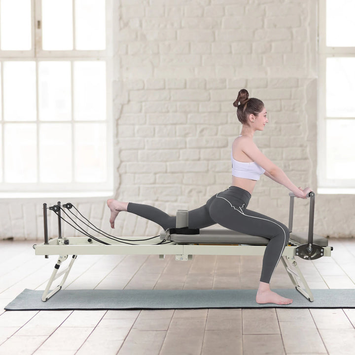 Foldable Pilates Reformer Machine – Multifunctional Yoga & Fitness Equipment