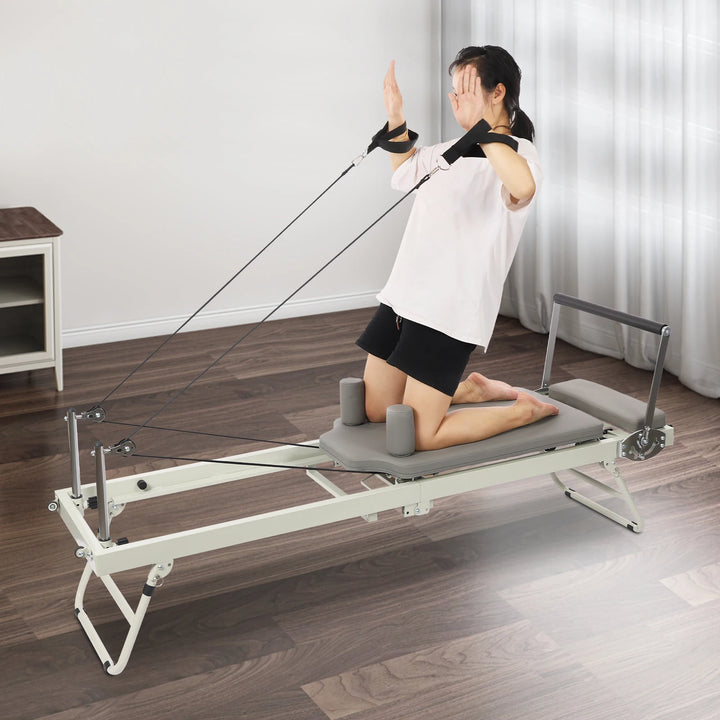 Foldable Pilates Reformer Machine – Multifunctional Yoga & Fitness Equipment