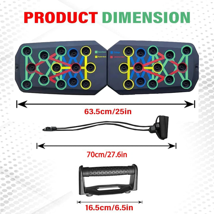 Portable Foldable Push-Up Board Set – Full Body Training