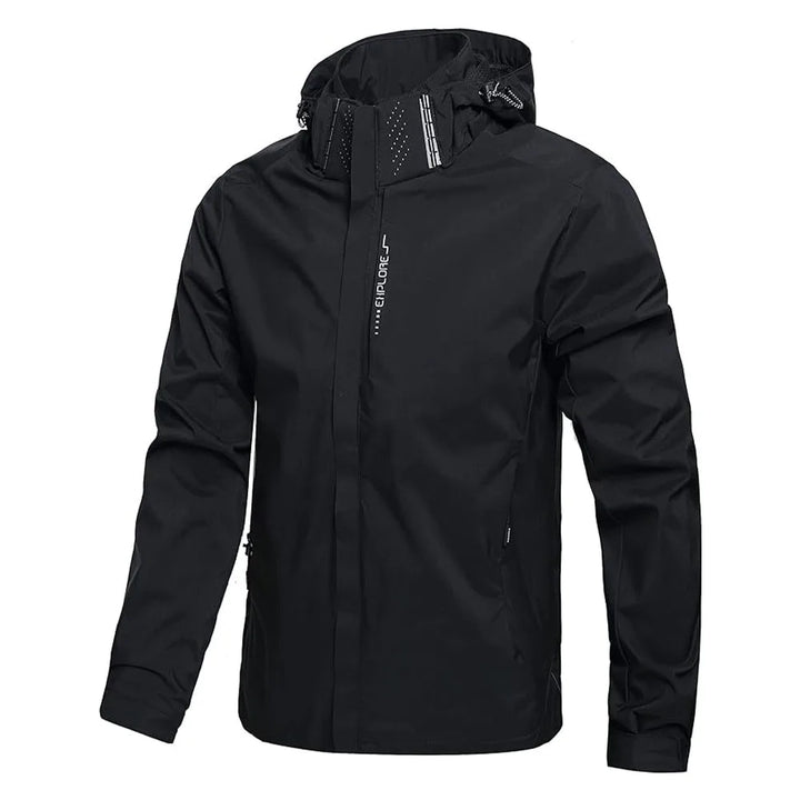 Men's Waterproof Lightweight Hooded Rain Jacket