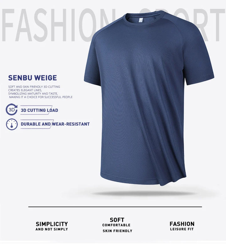 Men's Quick-Dry Breathable Gym T-Shirt