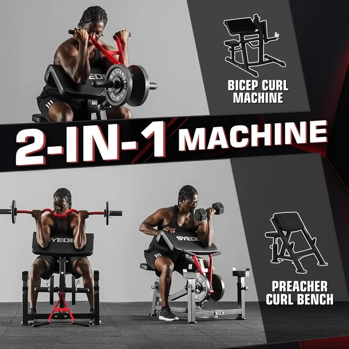 Preacher Curl Bench Bicep & Tricep Machine