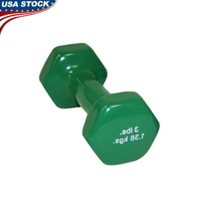 3 lb Vinyl Coated Iron Dumbbell