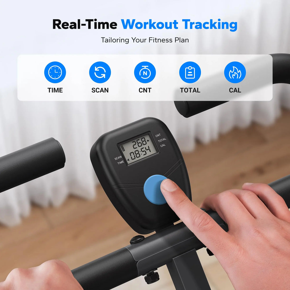 MERACH 2-in-1 Squat & Rowing Machine – Foldable Home Trainer
