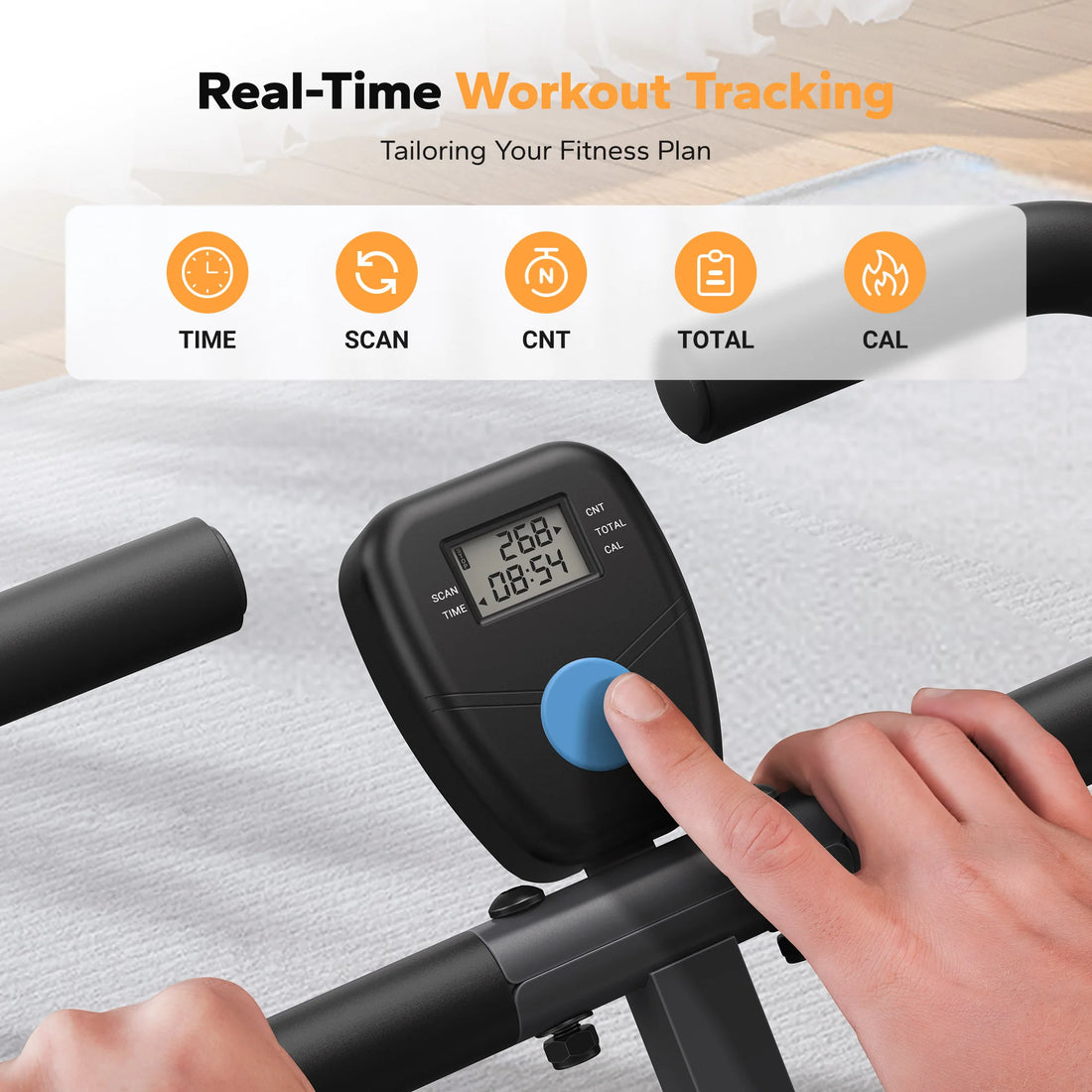 MERACH 2-in-1 Squat & Rowing Machine – Foldable Home Trainer