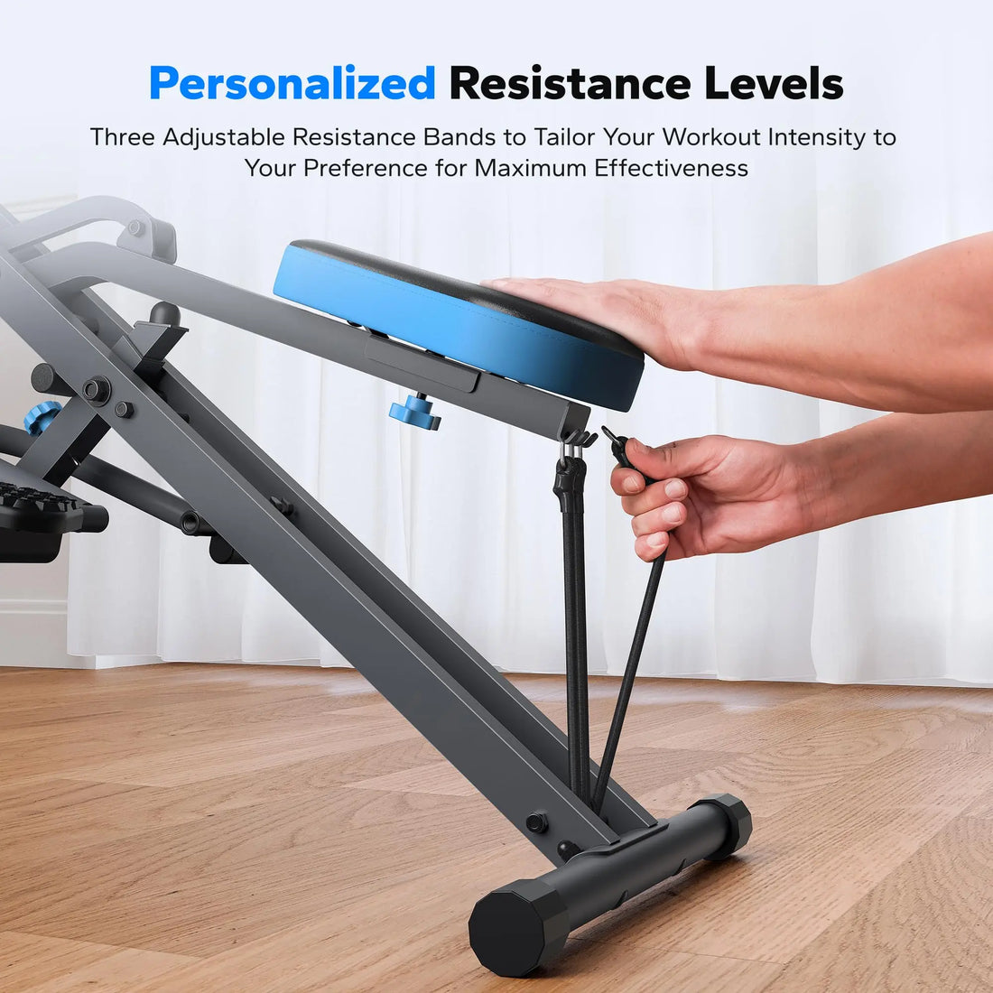 MERACH 2-in-1 Squat & Rowing Machine – Foldable Home Trainer