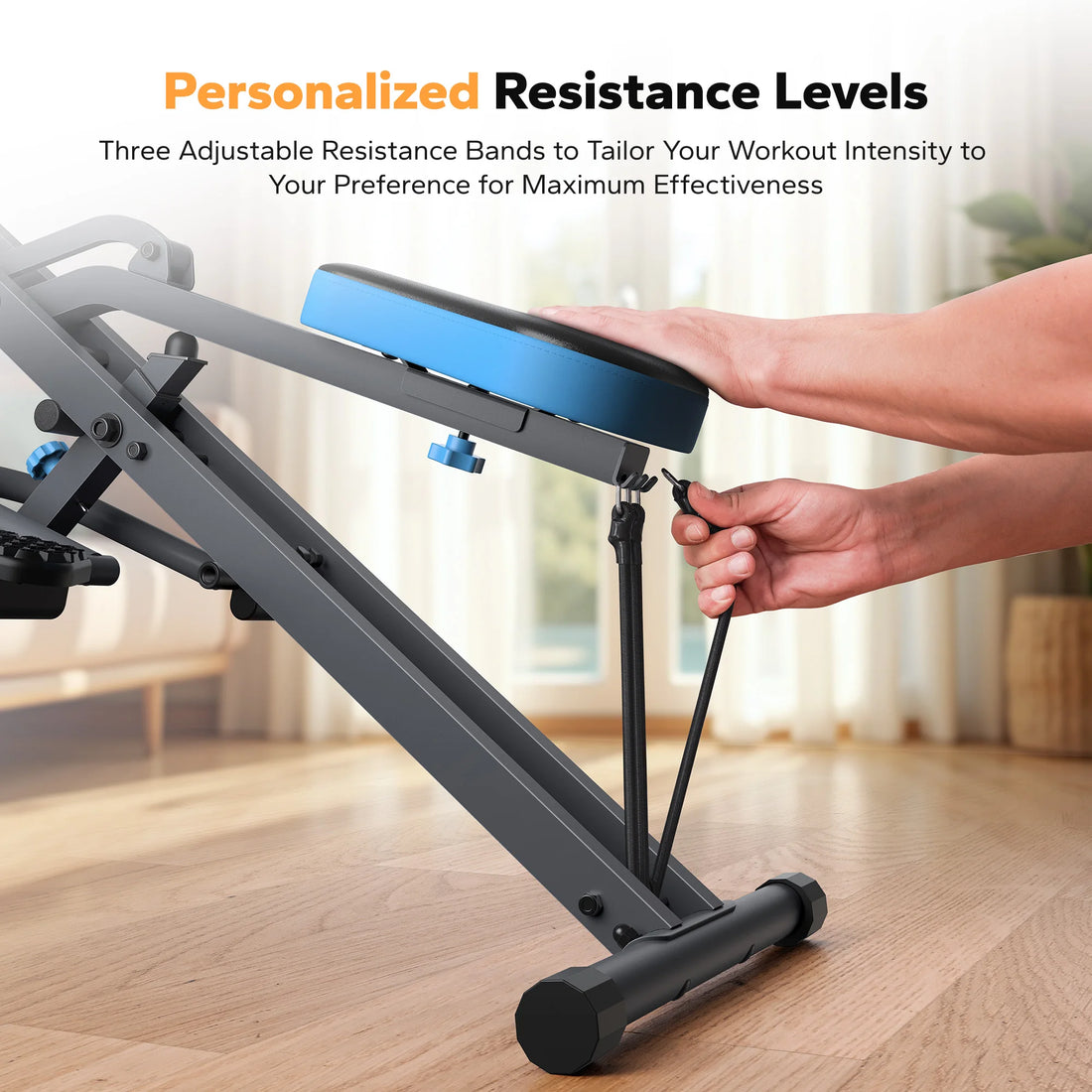 MERACH 2-in-1 Squat & Rowing Machine – Foldable Home Trainer