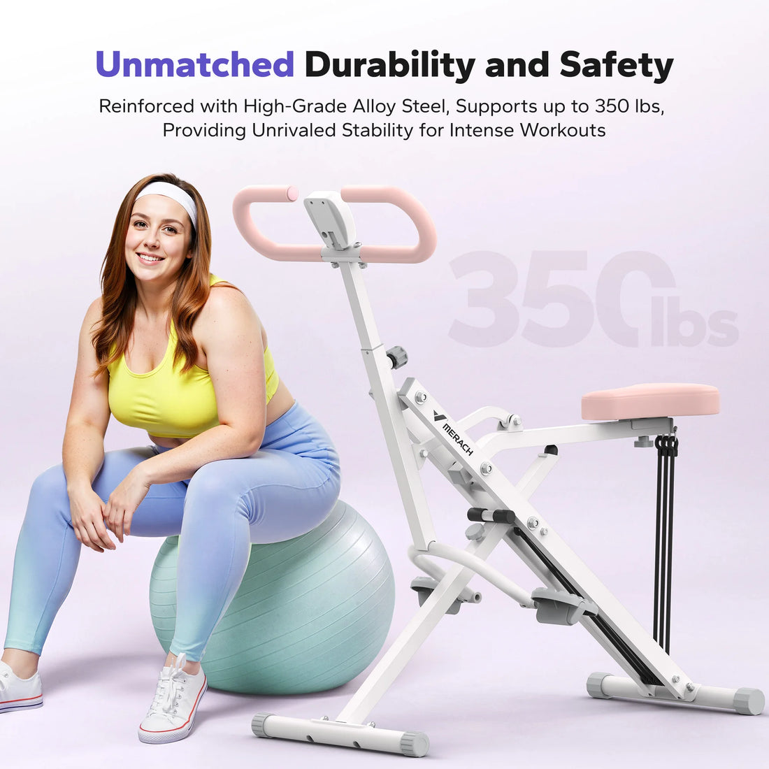 MERACH 2-in-1 Squat & Rowing Machine – Foldable Home Trainer