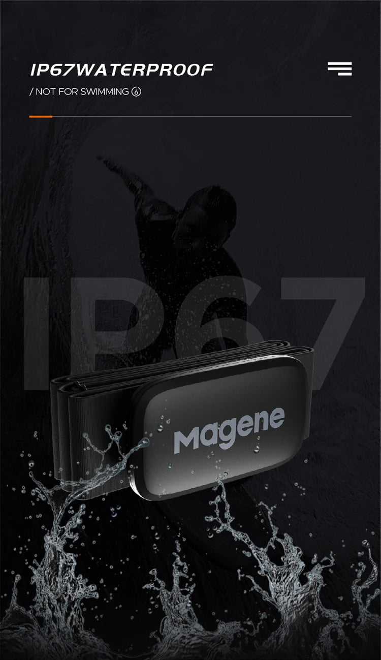 Magene H64 Heart Rate Monitor Chest Strap – Dual ANT+/Bluetooth