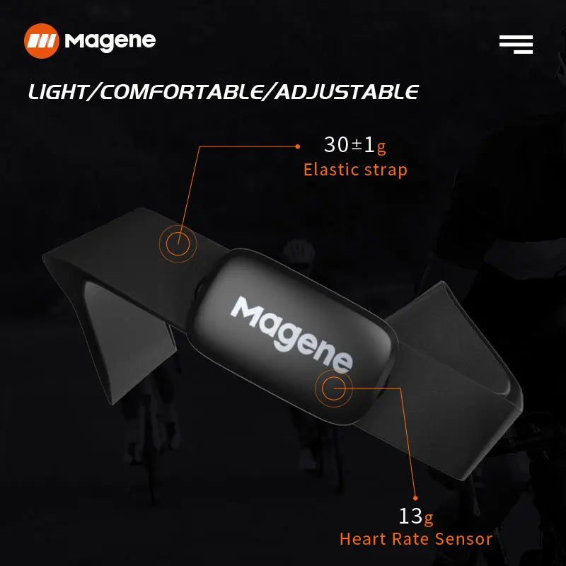 Magene H64 Heart Rate Monitor Chest Strap – Dual ANT+/Bluetooth