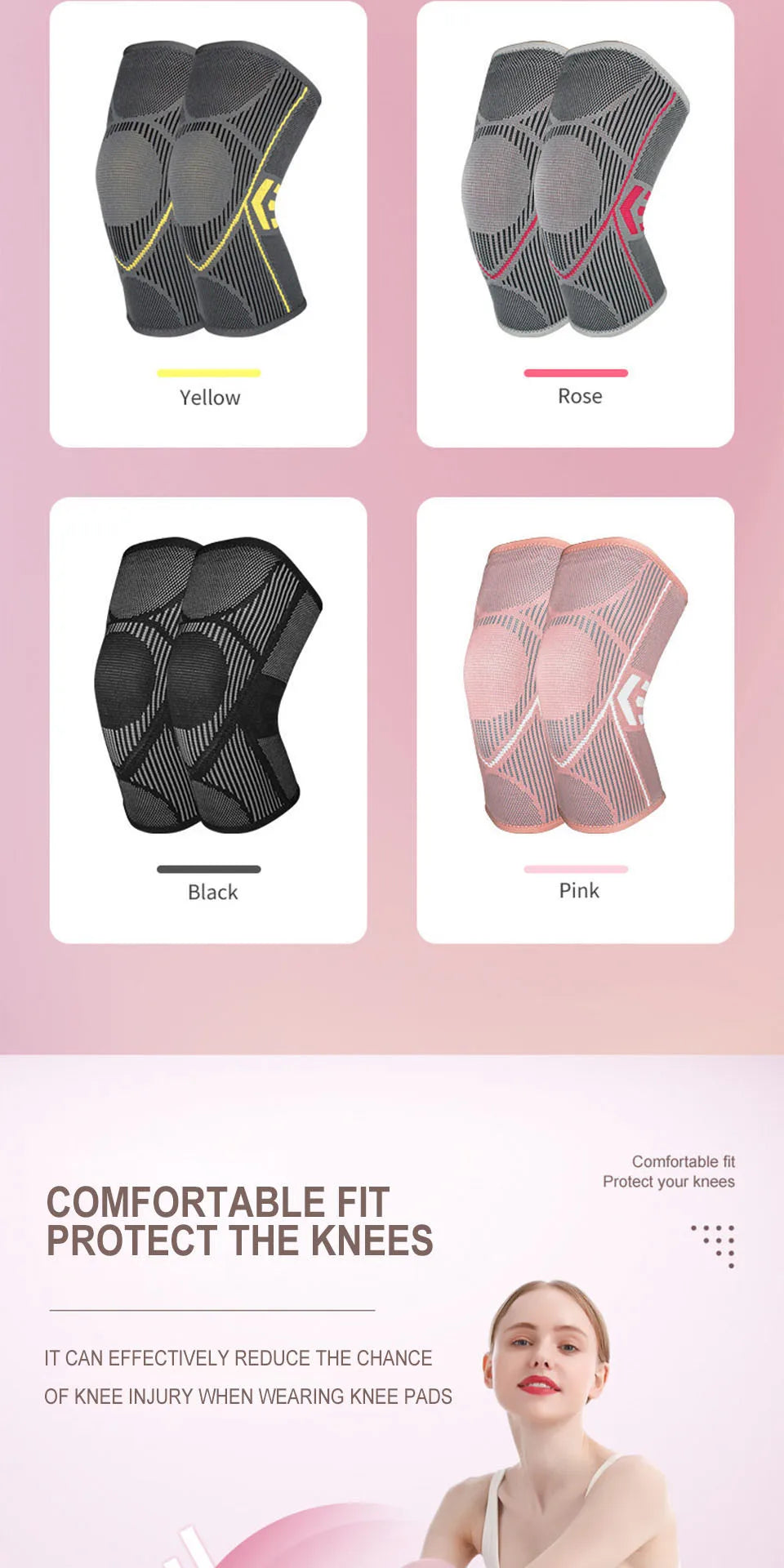 AOLIKES Knee Brace Compression Sleeve