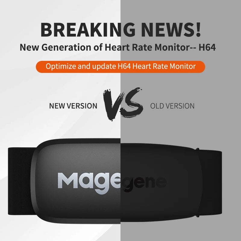 Magene H64 Heart Rate Monitor Chest Strap – Dual ANT+/Bluetooth