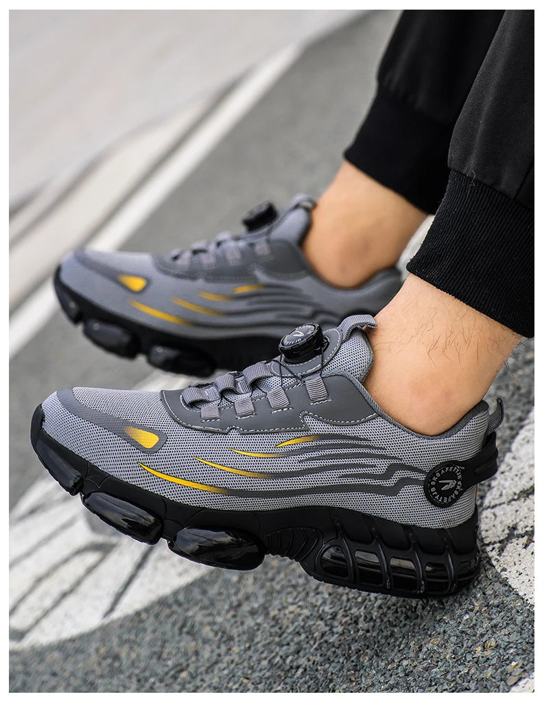 Breathable Lace-Free Safety Work Shoes