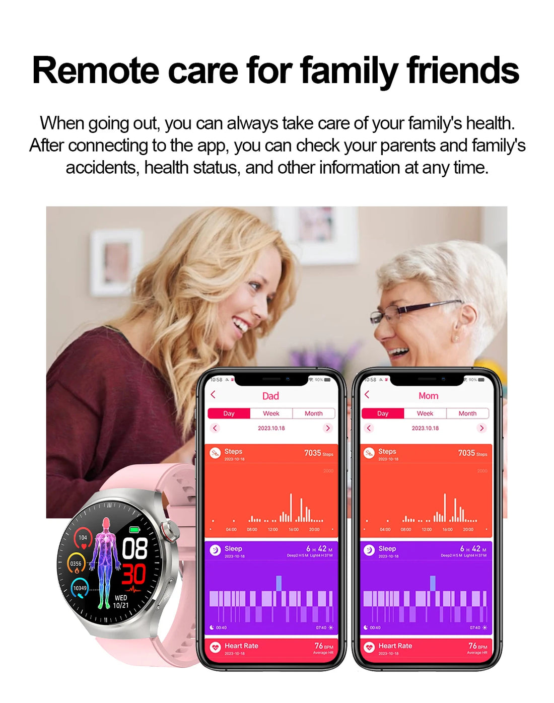 2025 Smart Health Watch with ECG & Bluetooth Call