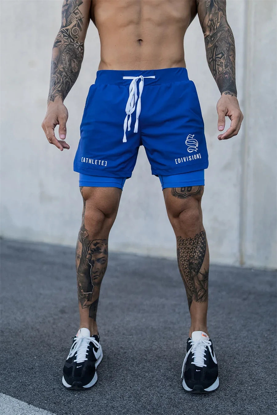 2-in-1 Men's Running & Gym Shorts