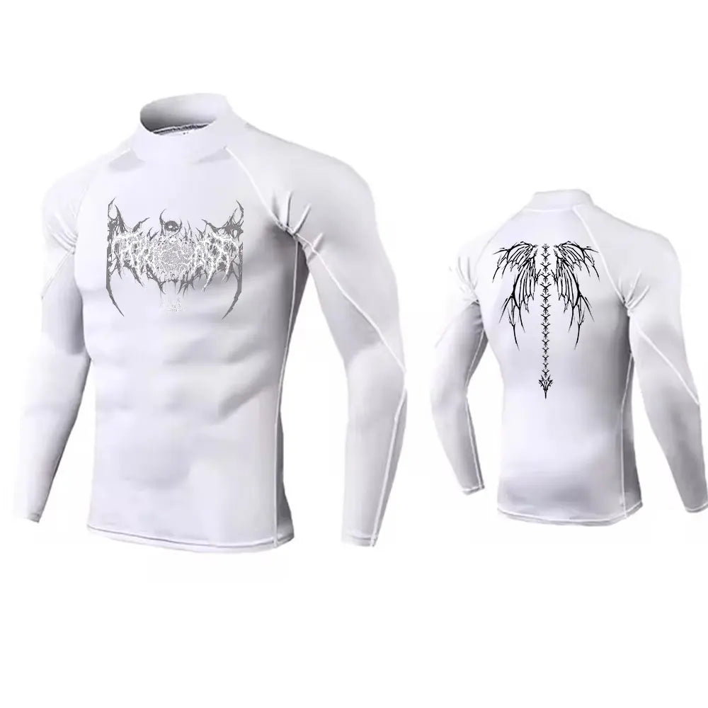 Y2K Men’s Turtleneck Compression Gym Shirt