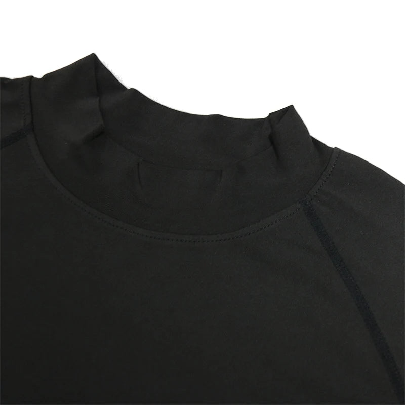 Y2K Men’s Turtleneck Compression Gym Shirt