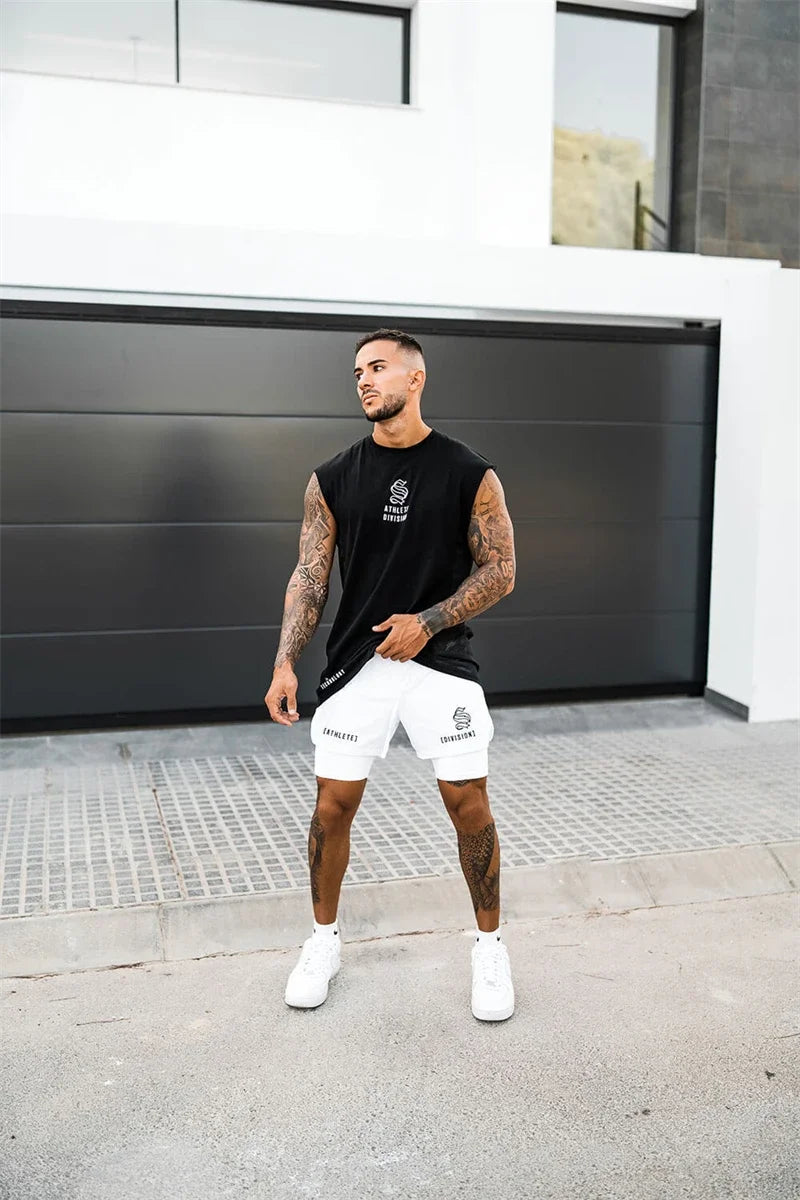2-in-1 Men's Running & Gym Shorts