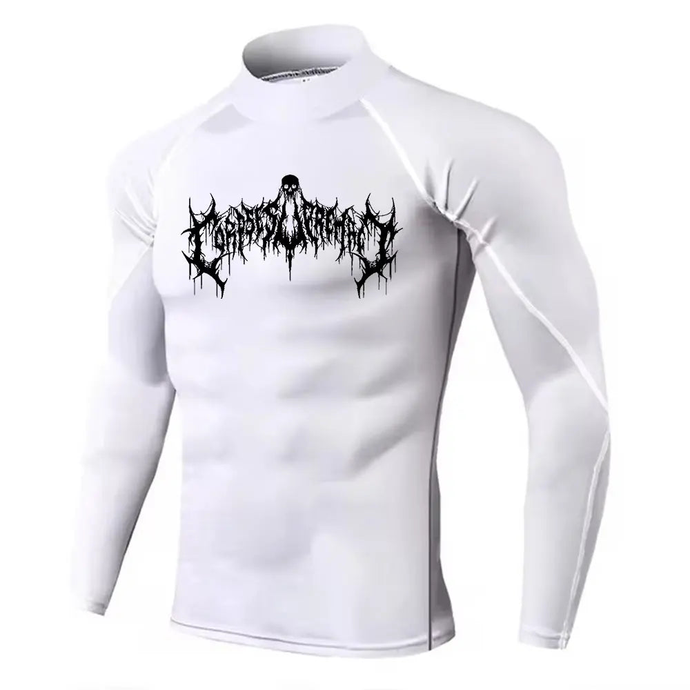 Y2K Men’s Turtleneck Compression Gym Shirt