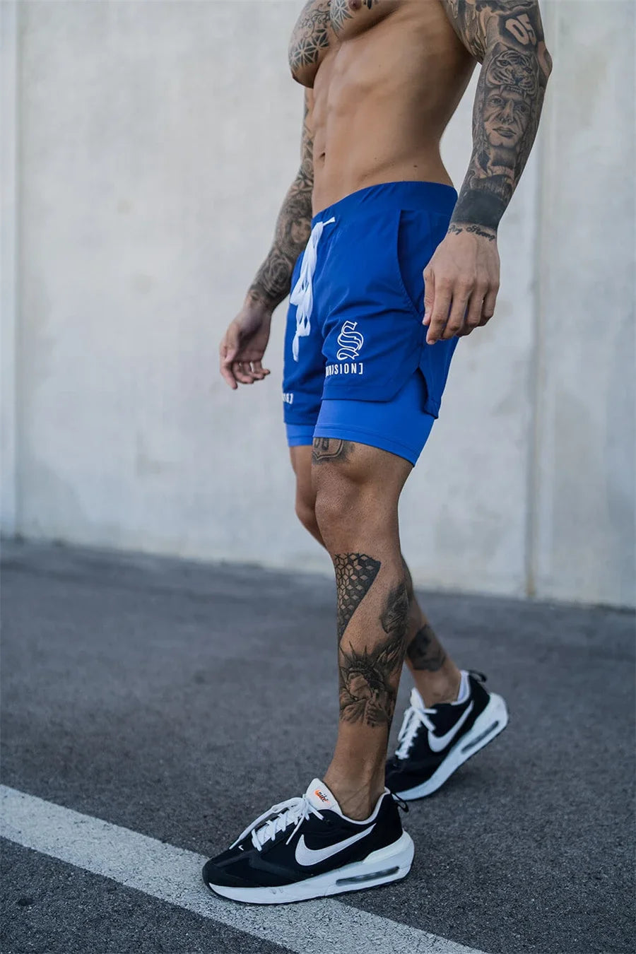 2-in-1 Men's Running & Gym Shorts
