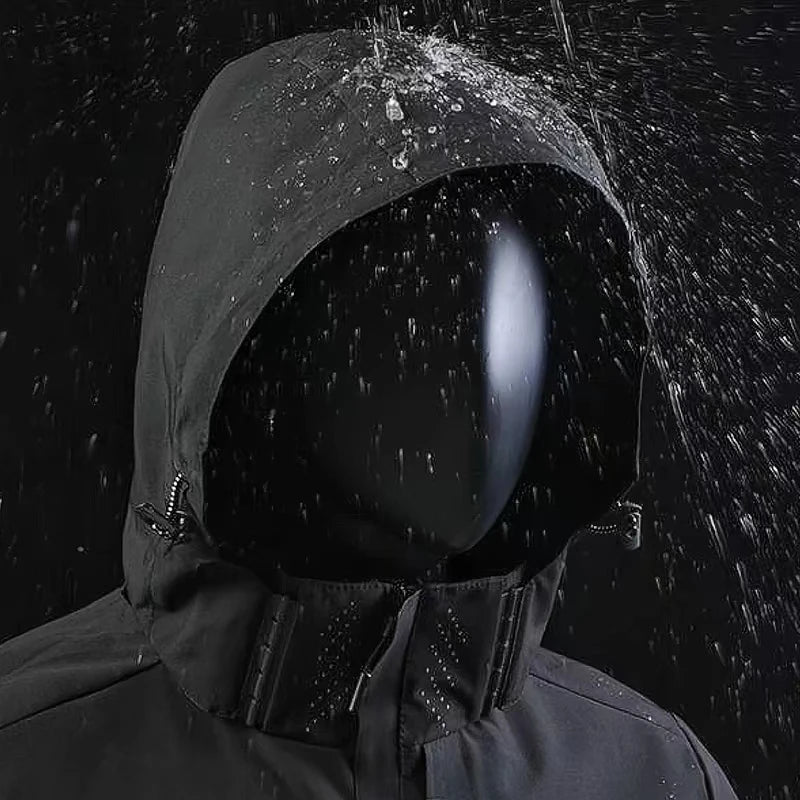 Men's Waterproof Lightweight Hooded Rain Jacket