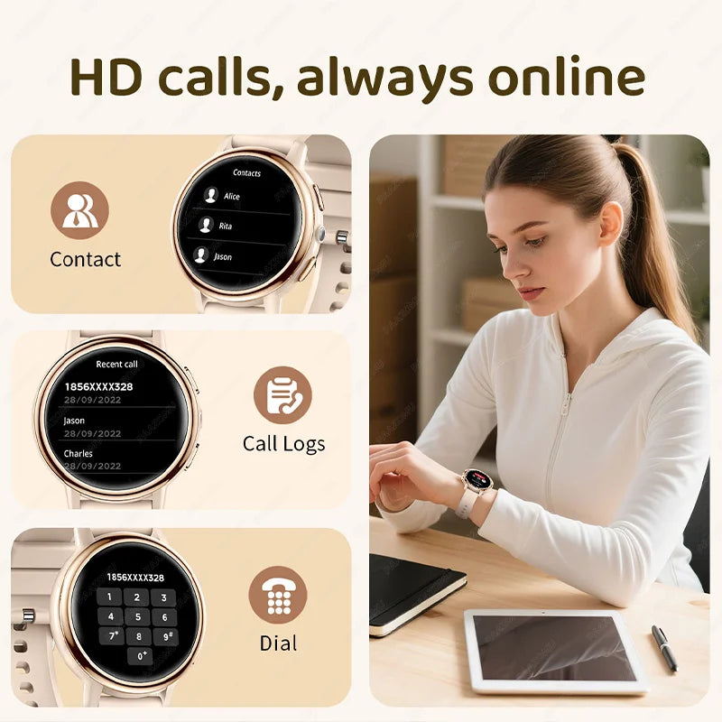 Ladies Smart Fitness Watch with Bluetooth Call