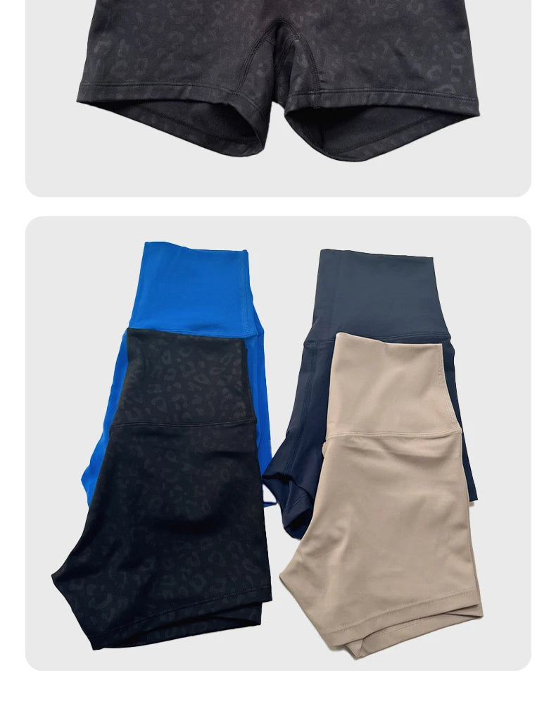 Sexy High Waist Solid Color Yoga & Cycling Shorts