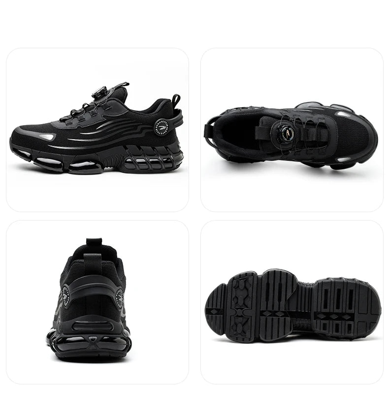 Breathable Lace-Free Safety Work Shoes
