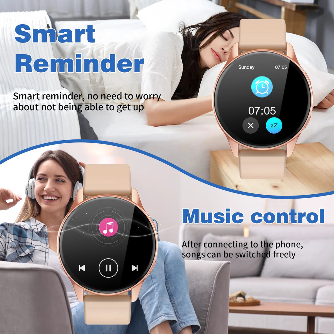 2025 Smart Watch with Bluetooth Call & Fitness Features