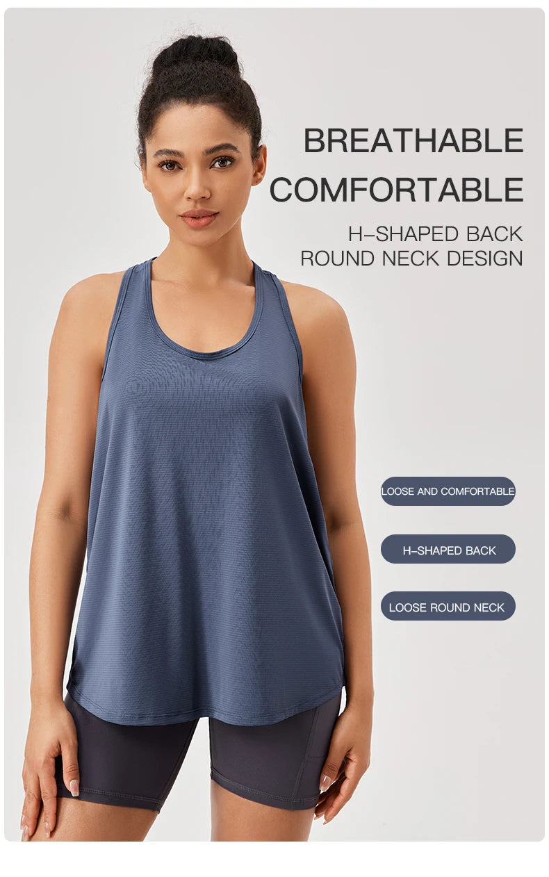 Women’s Quick-Dry Yoga Workout Tank Top