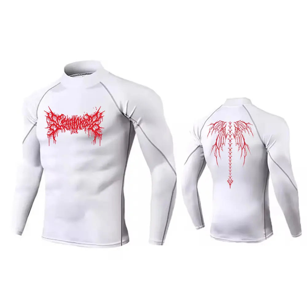 Y2K Men’s Turtleneck Compression Gym Shirt