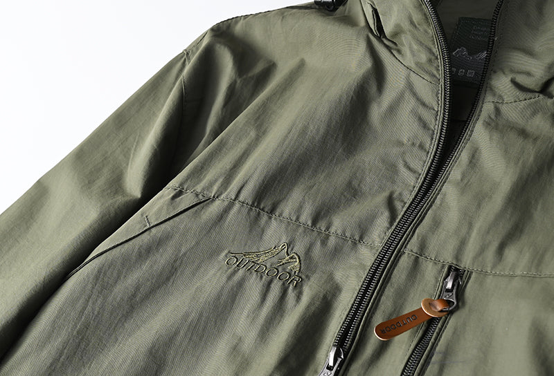 Men’s Tactical Windbreaker Waterproof Hooded Jacket (S–5XL)