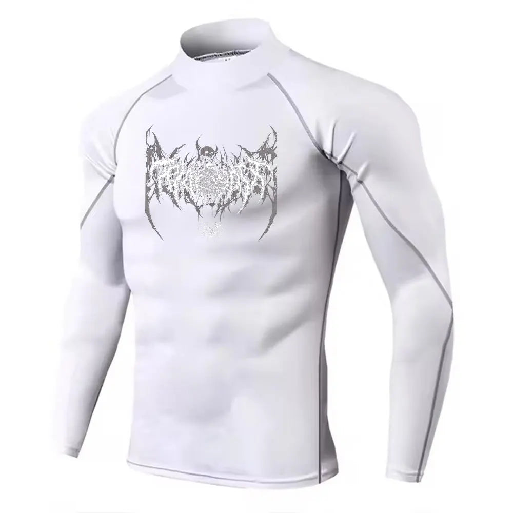 Y2K Men’s Turtleneck Compression Gym Shirt