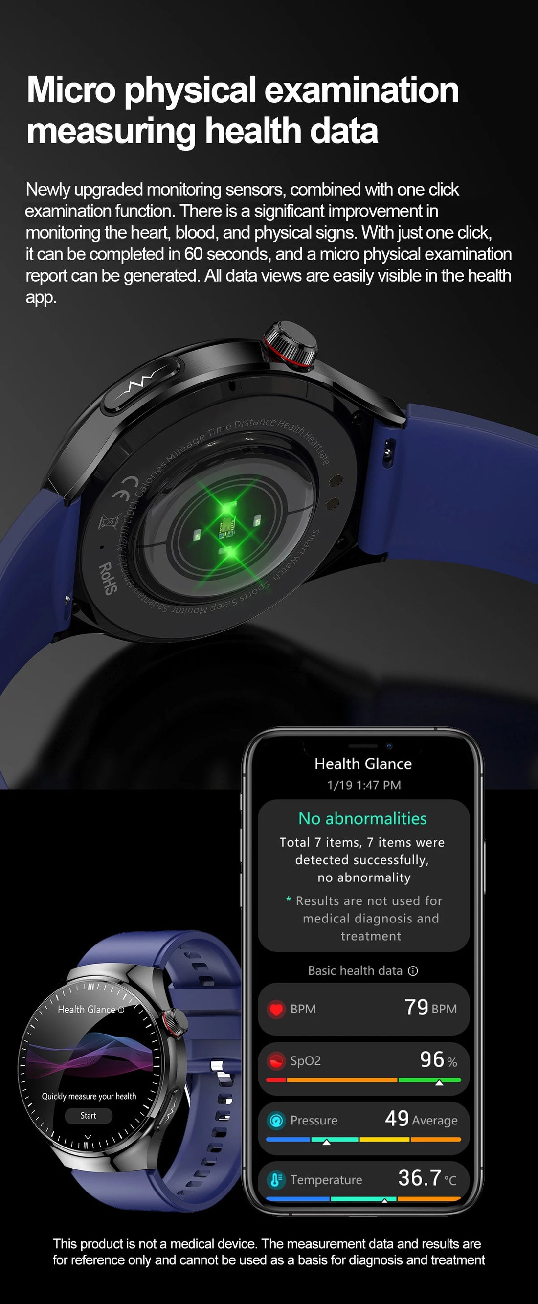 2025 Smart Health Watch with ECG & Bluetooth Call