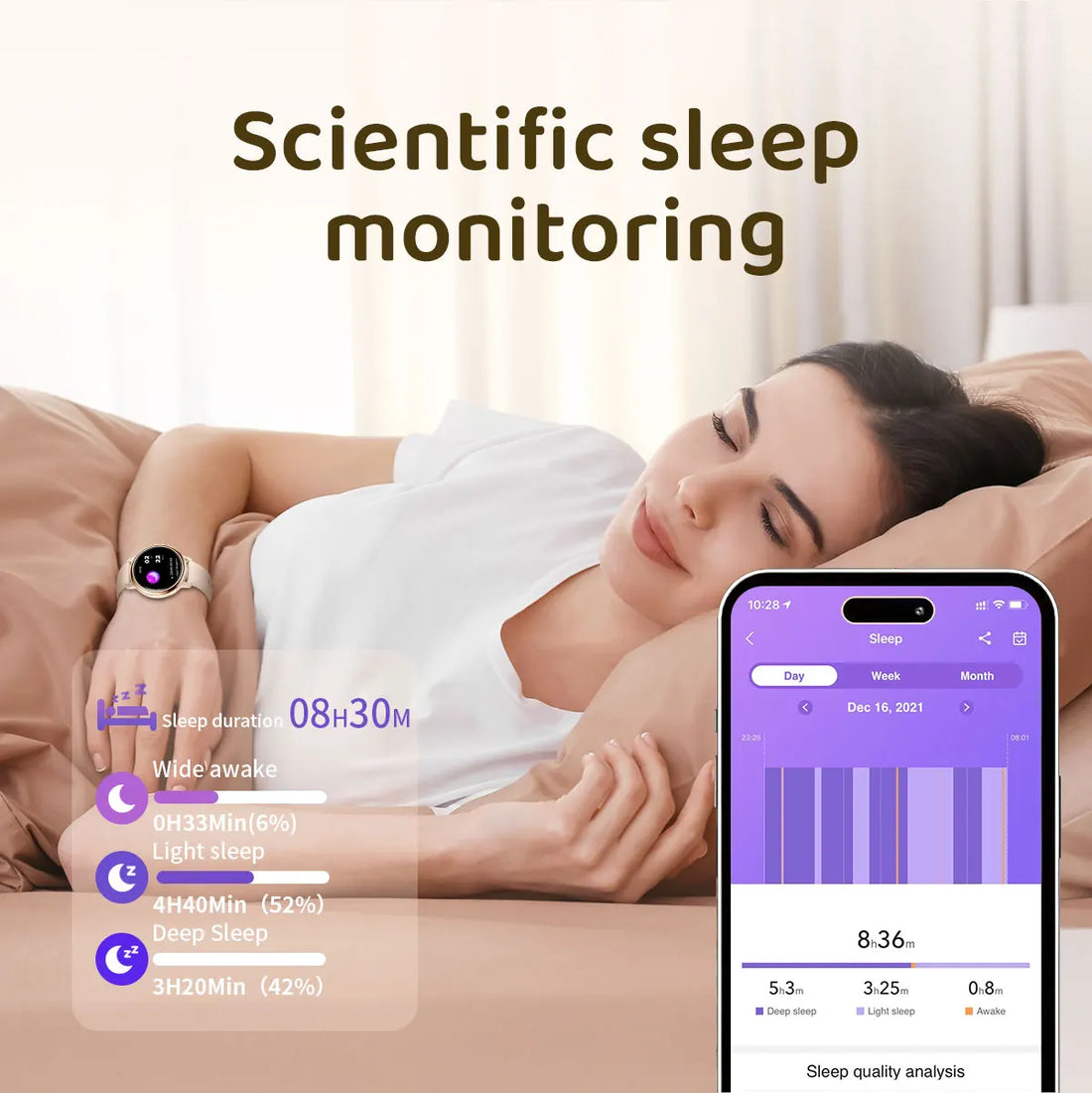 Ladies Smart Fitness Watch with Bluetooth Call