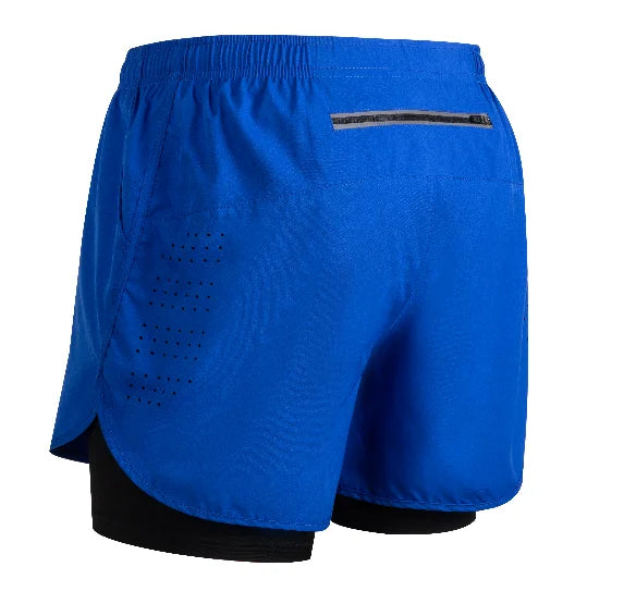 Men's Quick-Dry Double Layer Running Shorts