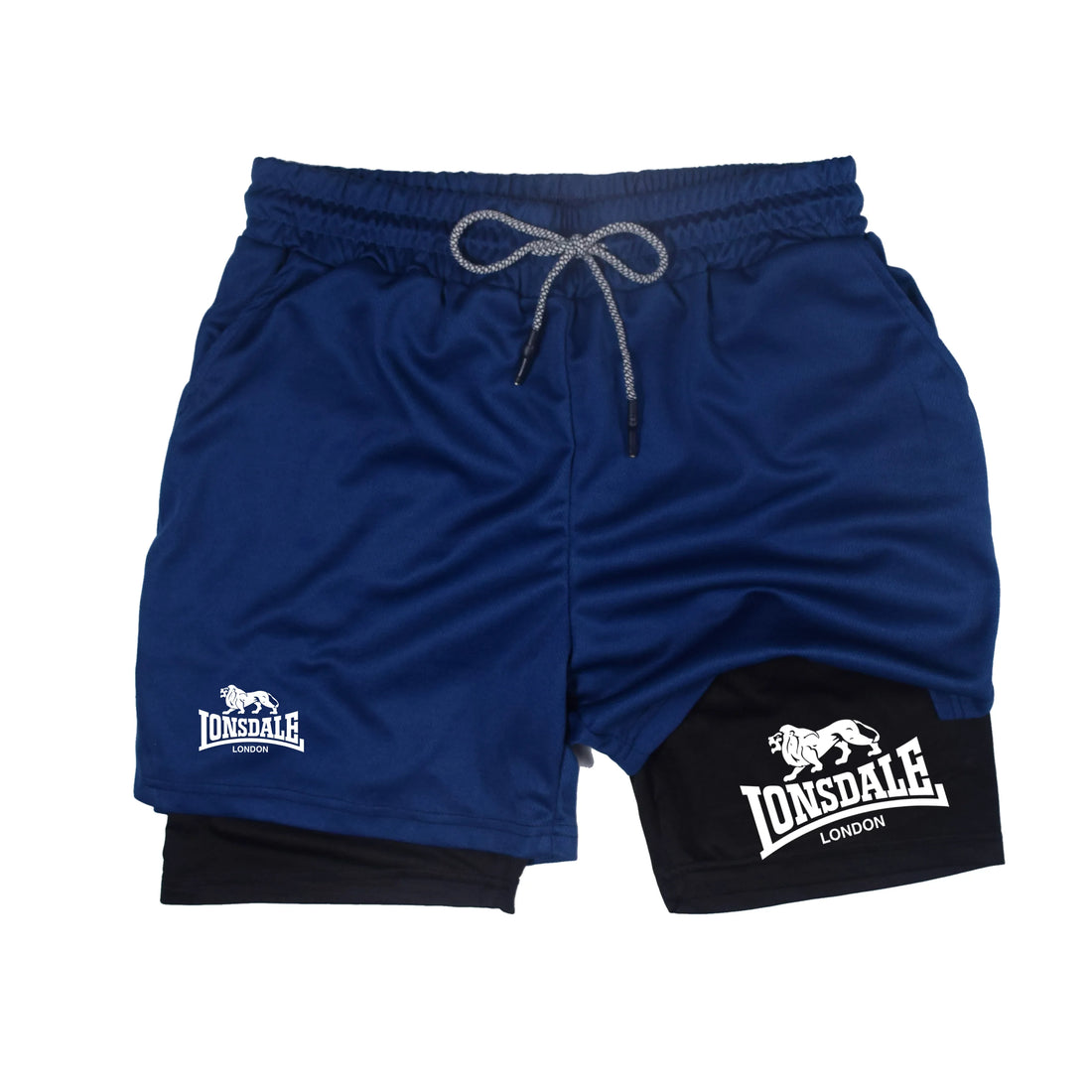 2-in-1 Men’s Running Compression Shorts with Phone Pocket