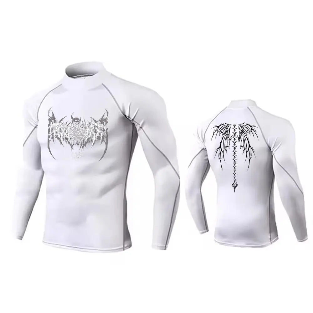 Y2K Men’s Turtleneck Compression Gym Shirt