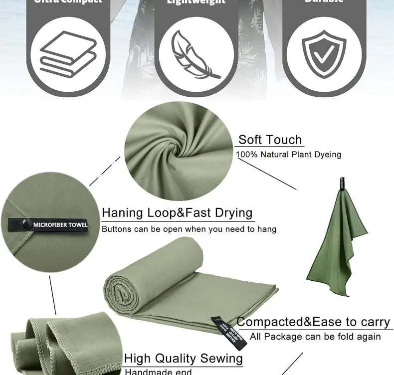 Quick-Dry Microfiber Towel