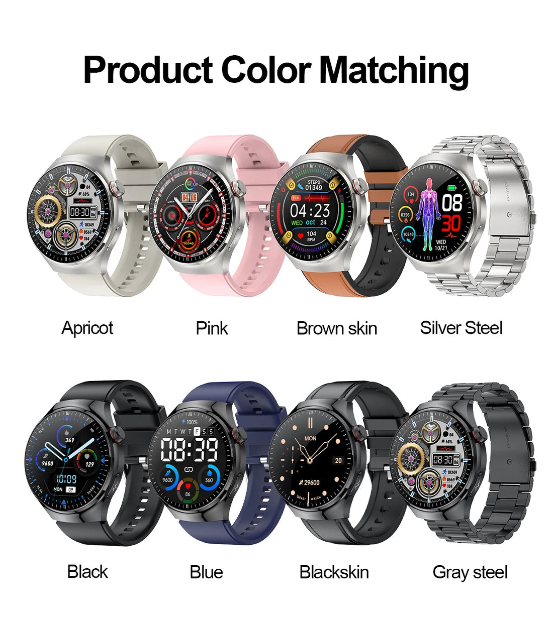 2025 Smart Health Watch with ECG & Bluetooth Call