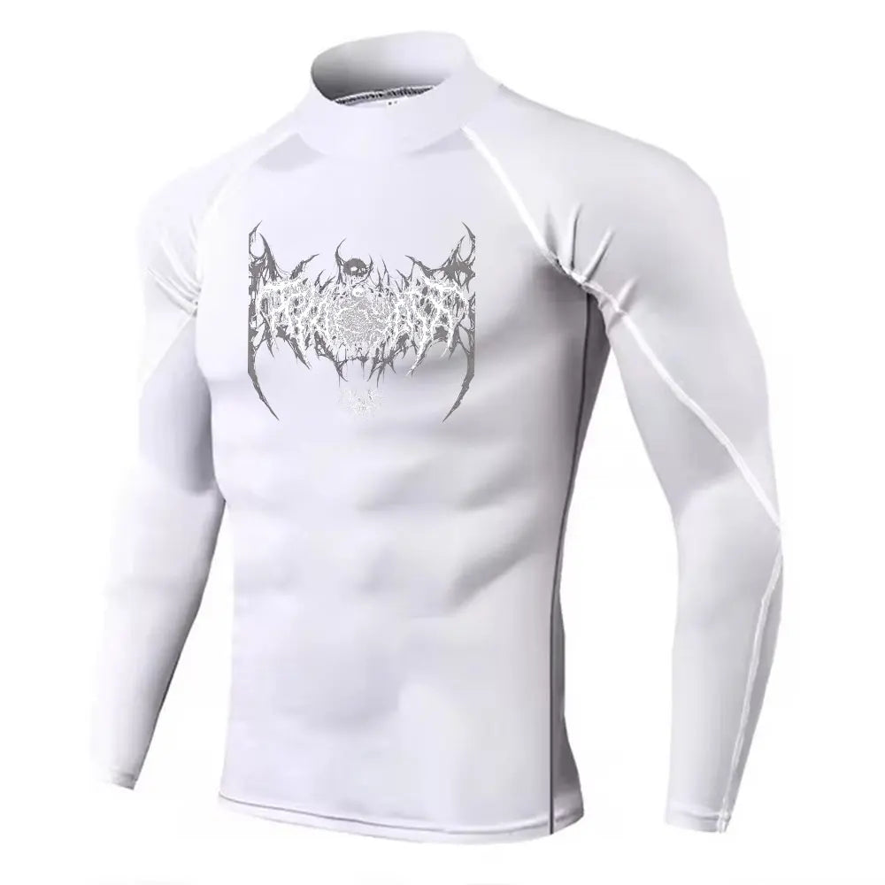 Y2K Men’s Turtleneck Compression Gym Shirt