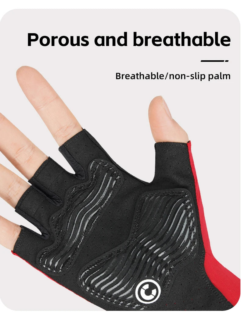 Half-Finger Cycling Gloves with Wrist Guard