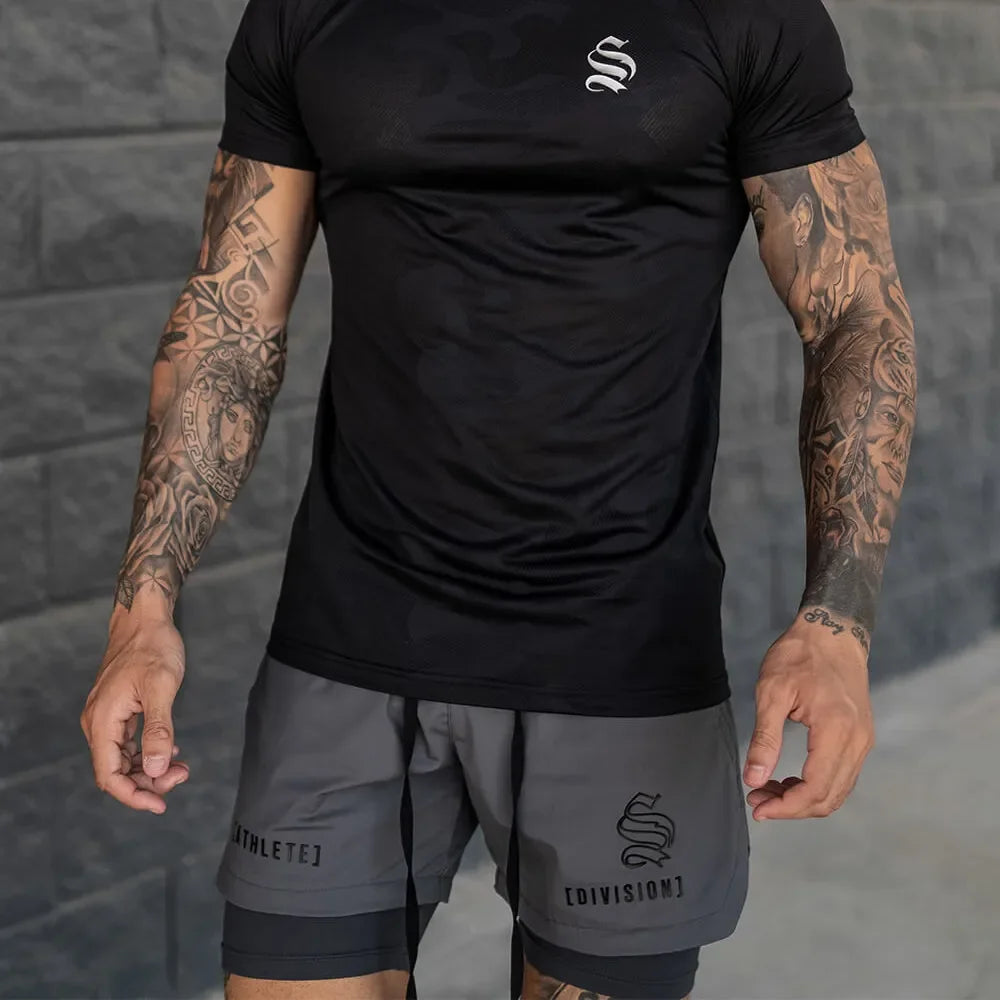 2-in-1 Men's Running & Gym Shorts