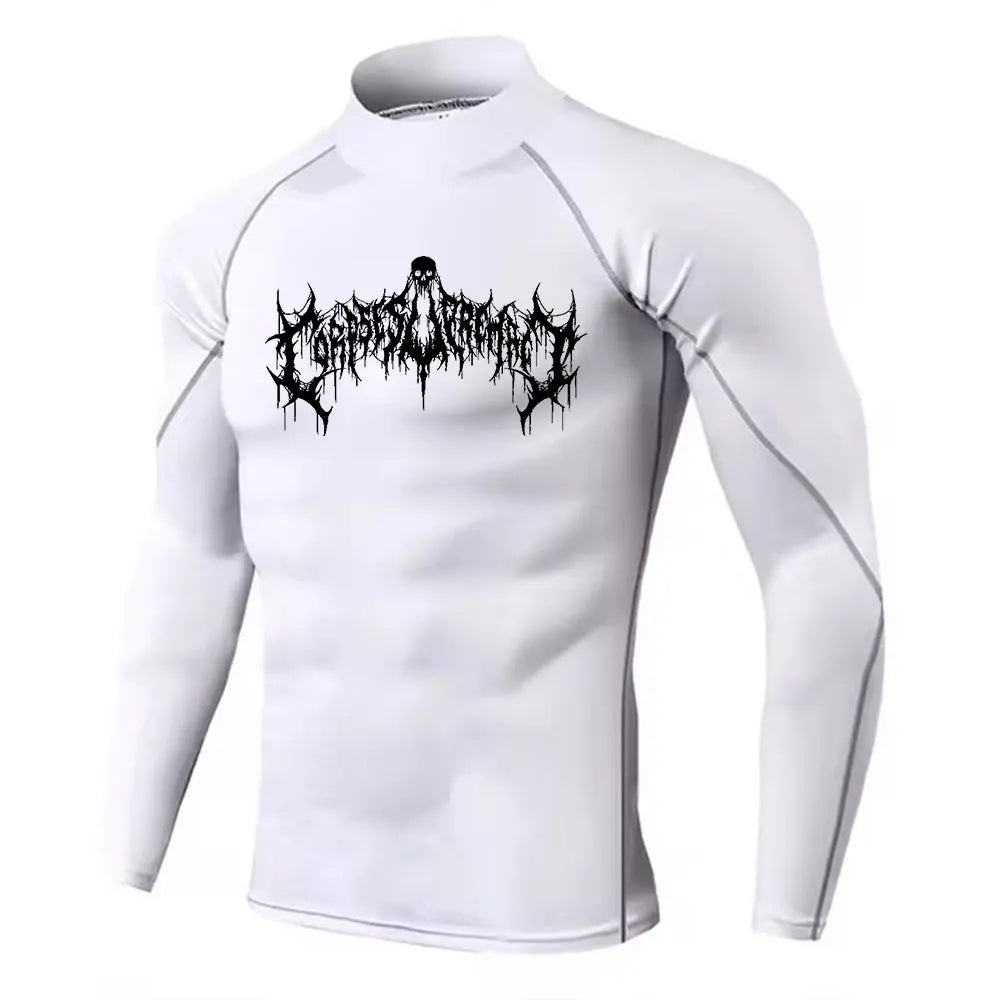 Y2K Men’s Turtleneck Compression Gym Shirt