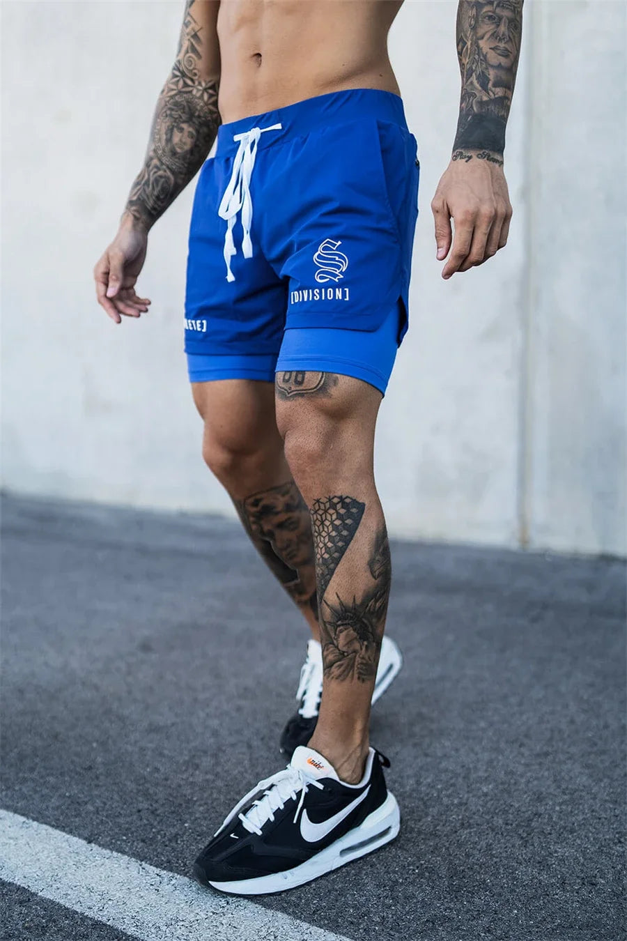 2-in-1 Men's Running & Gym Shorts