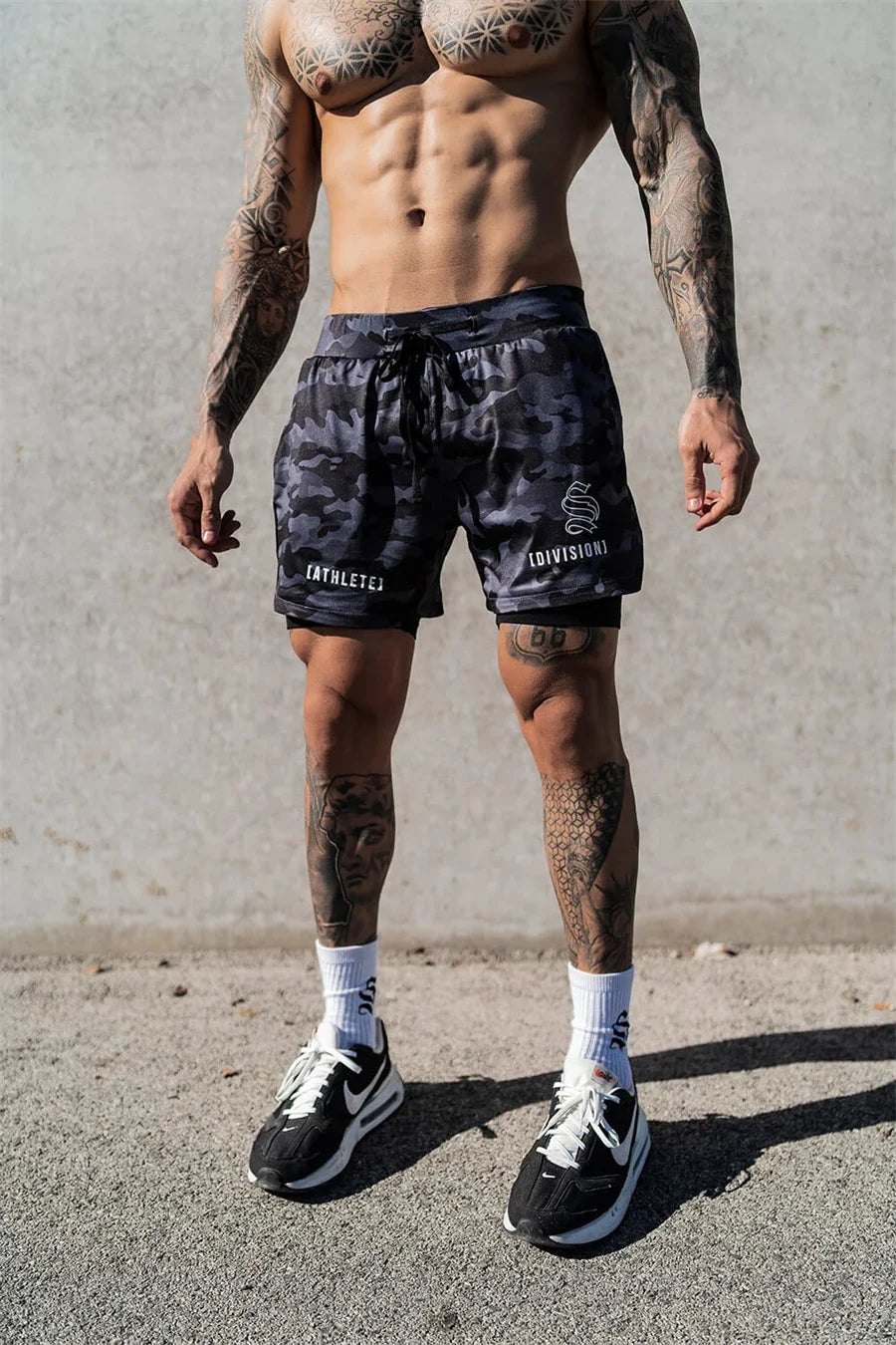 2-in-1 Men's Running & Gym Shorts