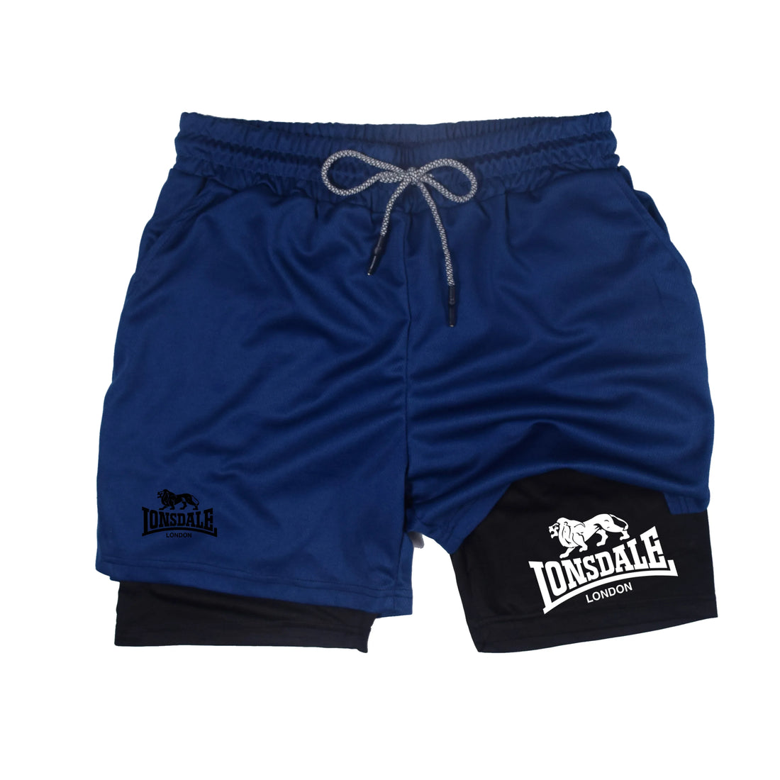 2-in-1 Men’s Running Compression Shorts with Phone Pocket
