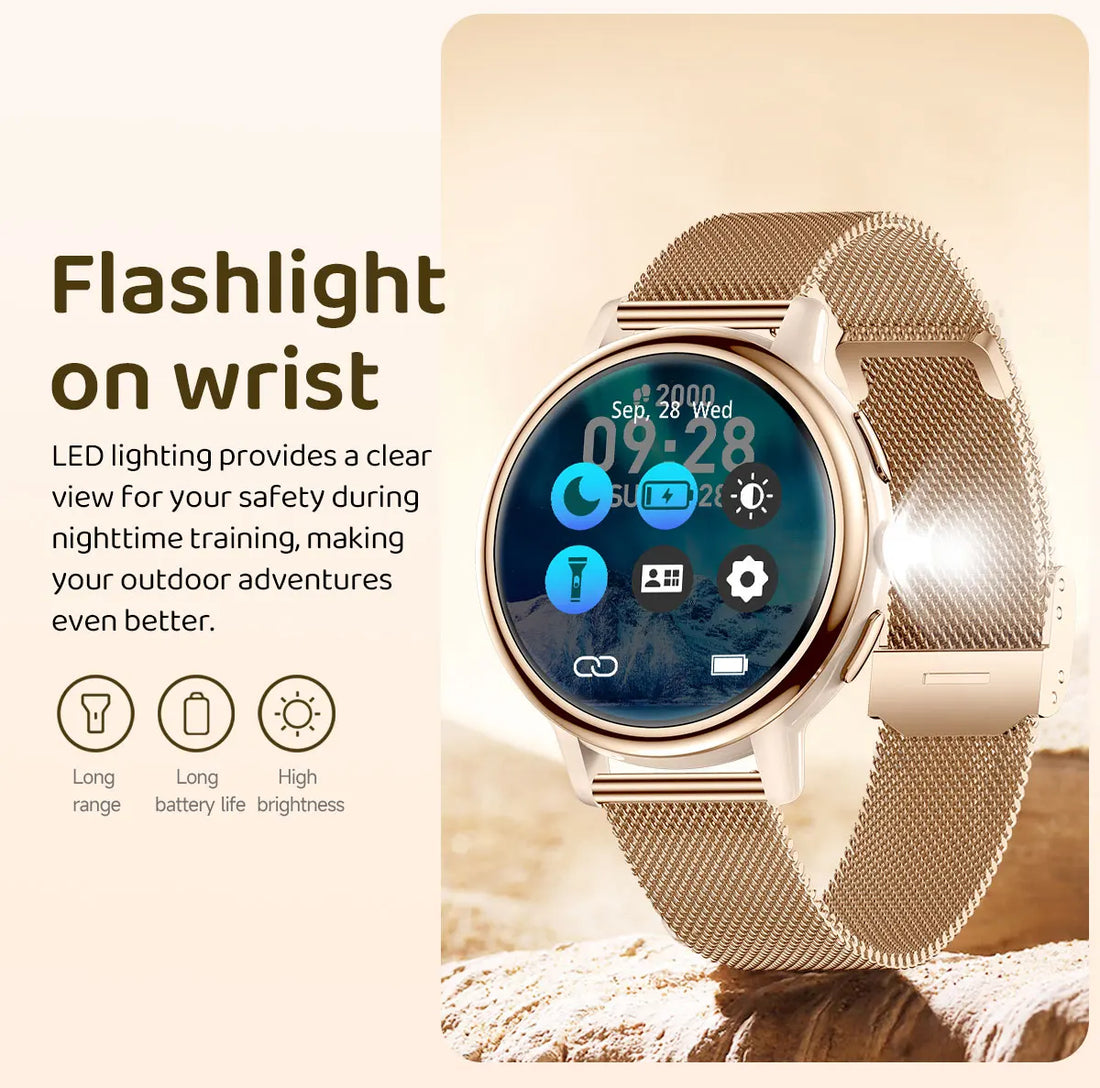 Ladies Smart Fitness Watch with Bluetooth Call