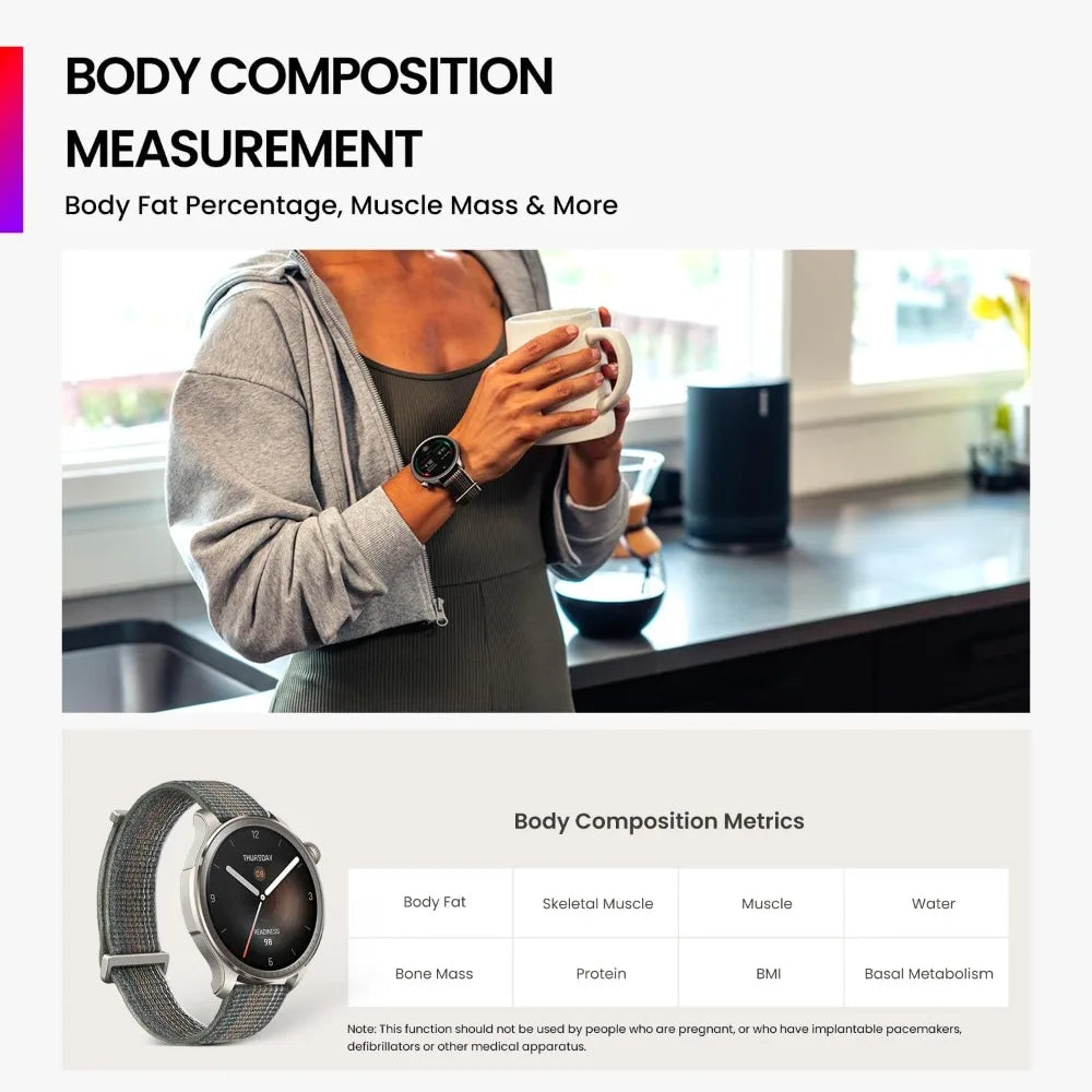Balance Smart Watch 46mm – Fitness & Health Tracker