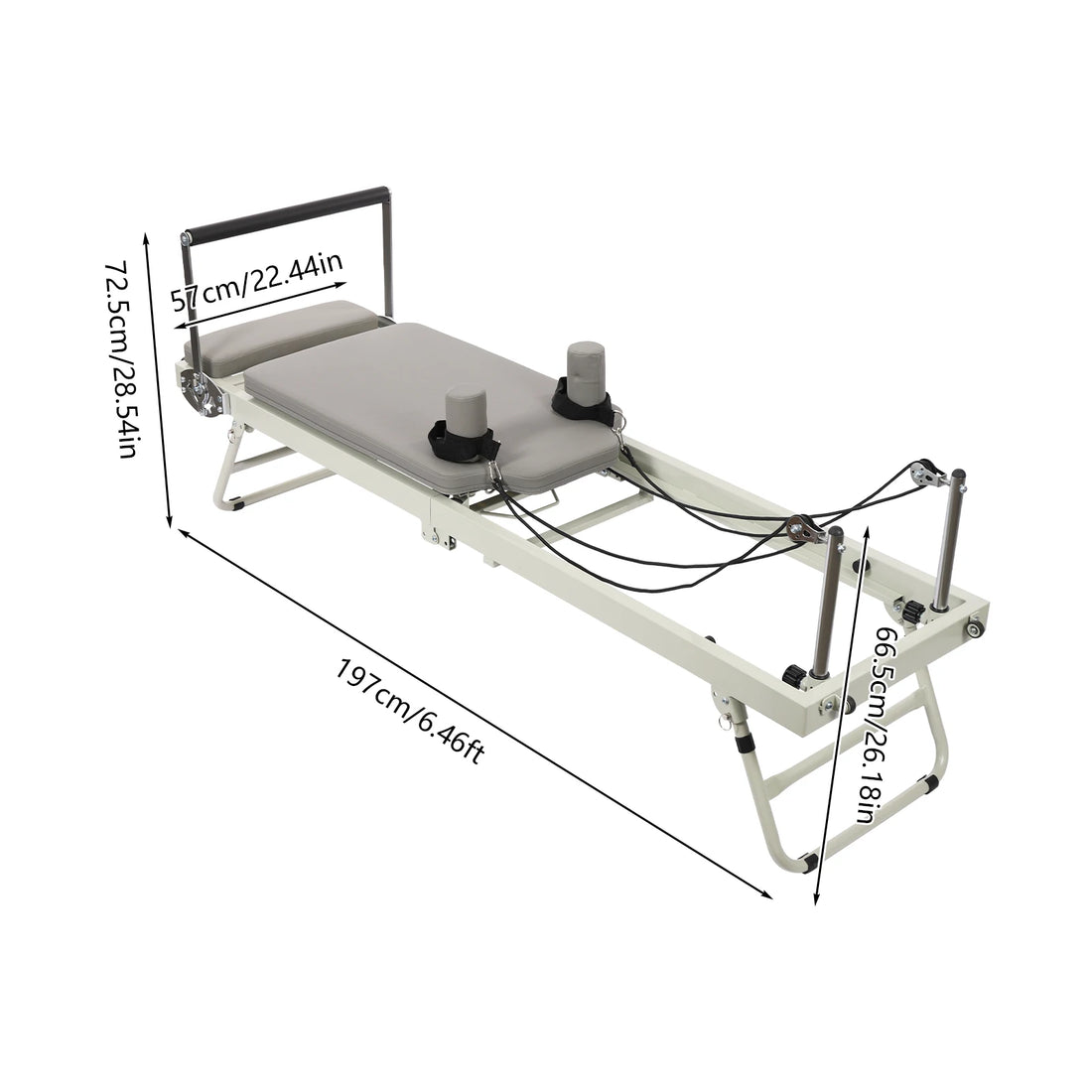 Foldable Pilates Reformer Machine – Multifunctional Yoga & Fitness Equipment